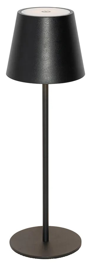 Stolná lampa čierna vrátane stmievateľnej a nabíjateľnej LED IP54 - Murdock