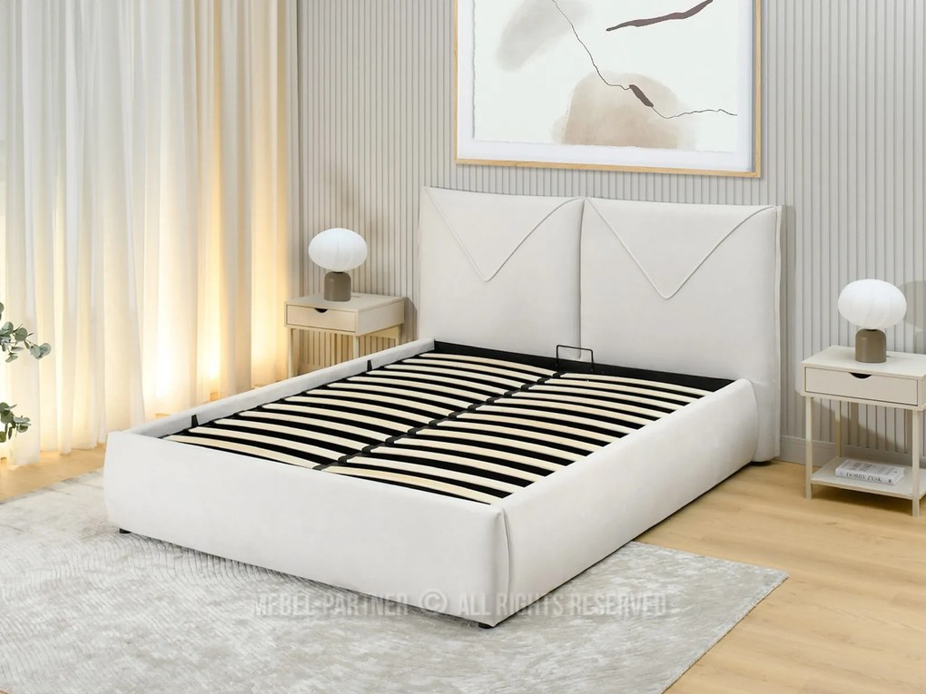 Manželská posteľ 160 cm Verdadera 160 (krémová). Akcia -24%. Vlastná spoľahlivá doprava až k Vám domov. 1137395