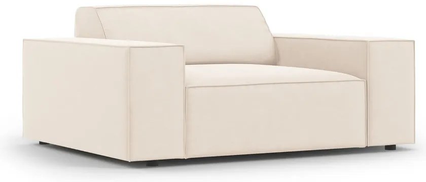 Béžové zamatové kreslo Jodie – Micadoni Home