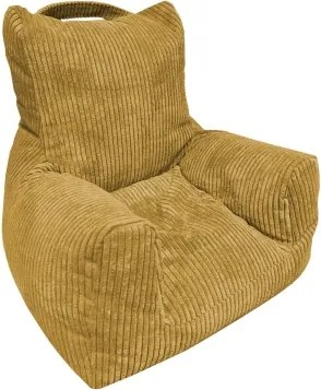 Detské kreslo Tobi Plus, žltá štruktúrovaná látka%