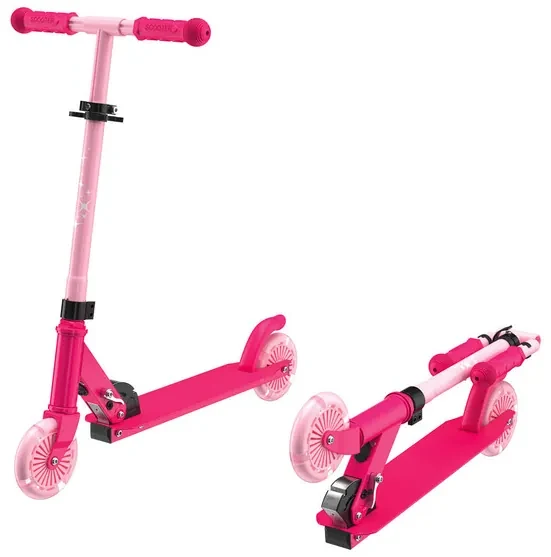 Playtive Detská kolobežka s LED kolieskami (LED kolobežka, ružová) (100344142)