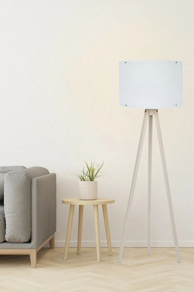 Stojacia lampa Tripod White Cream 132
