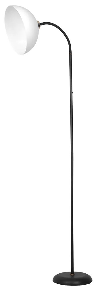 Stojacia lampa Zack, 1x biele PVC tienidlo, b