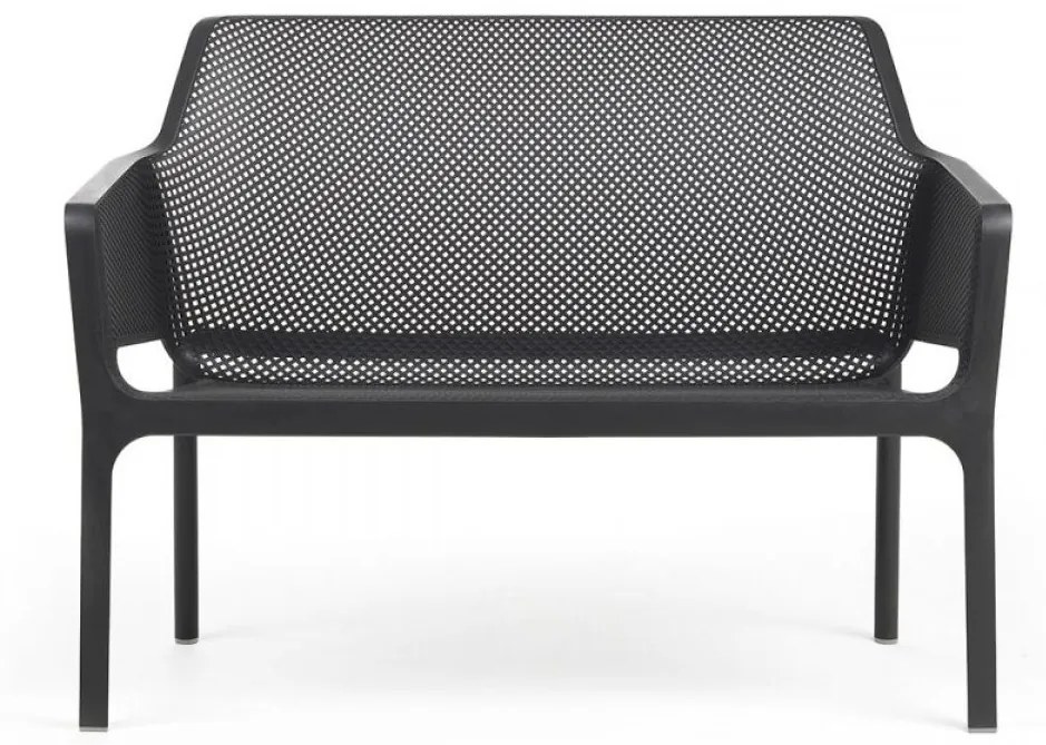 NET BENCH záhradná lavica s podrúčkami salice