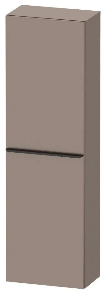 DURAVIT D-Neo závesná polovysoká skrinka, 1 dvierka, pánty vľavo, 400 x 240 x 1320 mm, bazalt matný, DE1318L4343