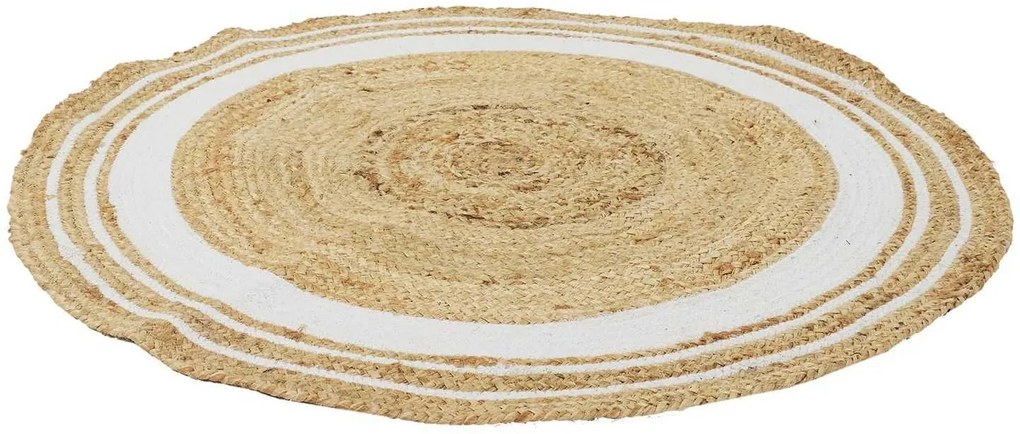Koberec Boho Ring, (fi) 90 cm, béžová/biela