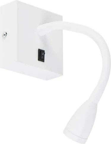 Moderná flexibilná nástenná lampa biela LED - Flex