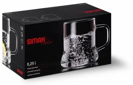 Simax 2522/2 sklenený hrnček Look 0,25 l, 2 ks