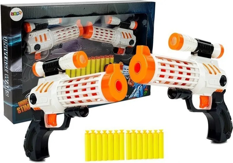 LEAN Toys Súprava pištolí s penovými šípkami s prísavkami