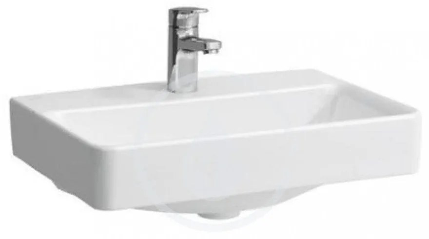 LAUFEN Pro S Umývadlo Compact, 550 mm x 380 mm, 1 otvor na batériu, bez prepadu, biela H8189580001561