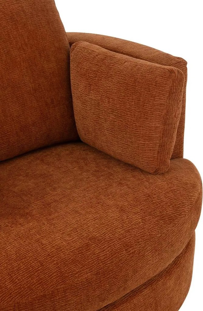 Červenooranzové kreslo Swivel - 100*109*89cm