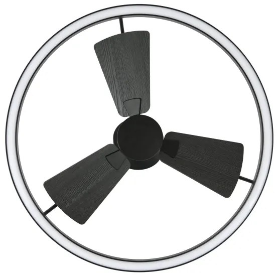 Lucci Air 516124 - LED Stm. vent. CESSNA LED/36W/230V 3000/4000/5000K čierna + DO