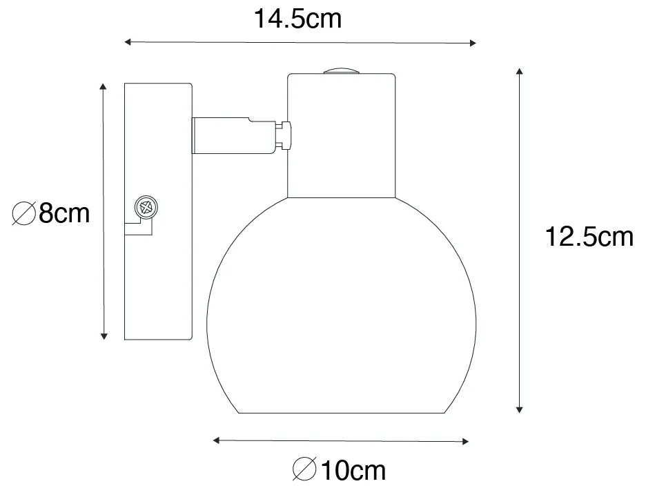 Art Deco bodové svetlo zlaté so zeleným sklom - Vidro