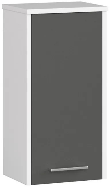 Kúpeľňová skrinka FIN W 30 cm 1D biela / sivá