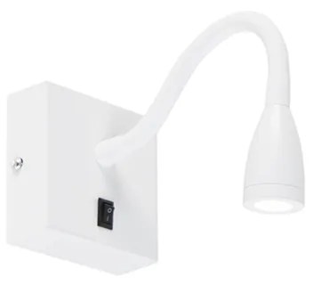 Moderná flexibilná nástenná lampa biela LED - Flex