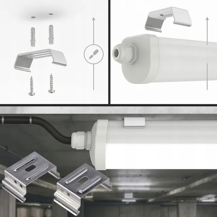 Hermetické LED svietidlo 30W 6500K 3600lm 120cm Phillips na prisadenú montáž do garáže