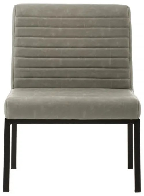 furniture-nabytek.cz - Čalúnená stolička Wingston XXL, nosnosť 250 kg, umelá koža / kov, šedozelená