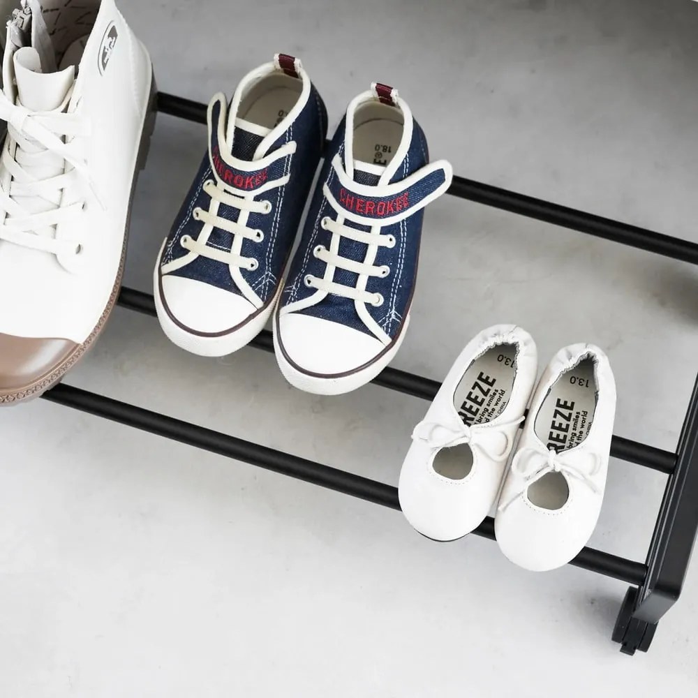 Čierny kovový stojan na topánky 83,5x14,5x27,5 cm Tower – YAMAZAKI