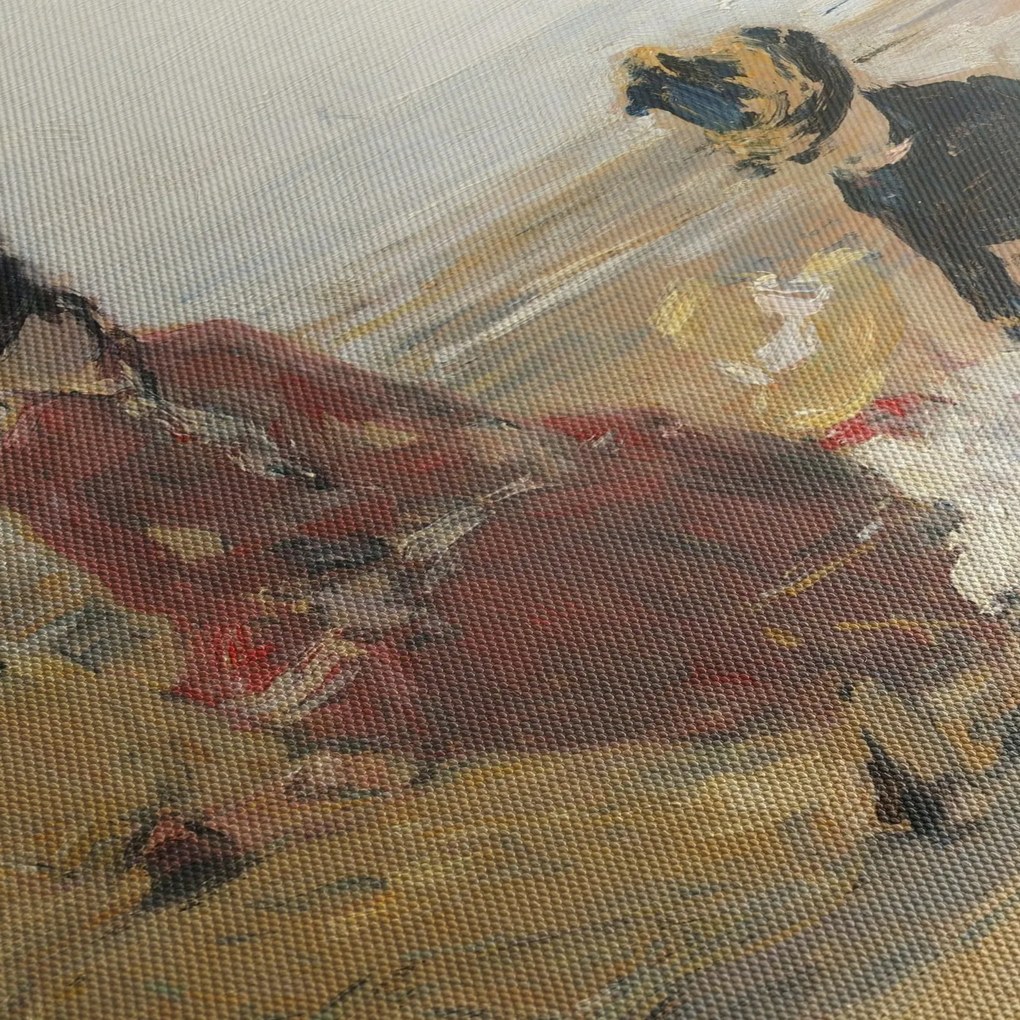 Obraz - Eugène Boudin, On the Beach, Trouville, reprodukcia (90x60 cm)