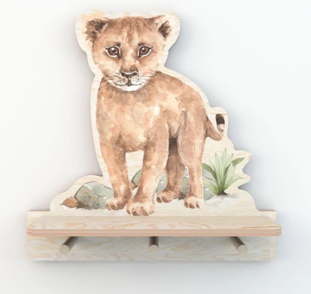 Polička do detskej izby levík