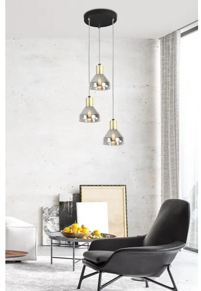 Luster na lanku GREGORY 3xE14/40W/230V