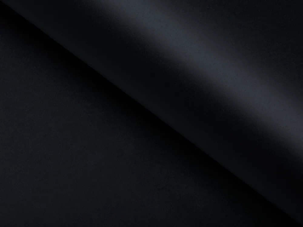 Biante Saténový prehoz/behúň na posteľ Satén LUX-026 Čierny 50x200 cm