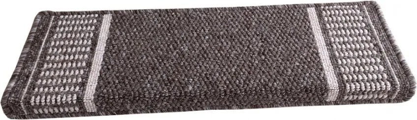 Nášľapy na schody Promenade hnedý obdĺžnik, samolepiaci - 24x65 obdĺžnik (rozmer vrátane ohybu) Vopi