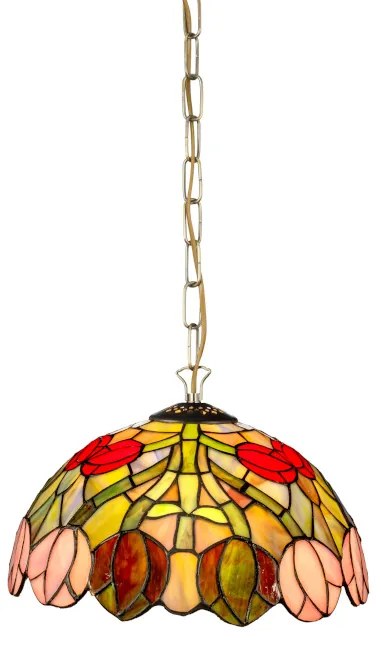 Vitráž malý luster do obývačky TULIP