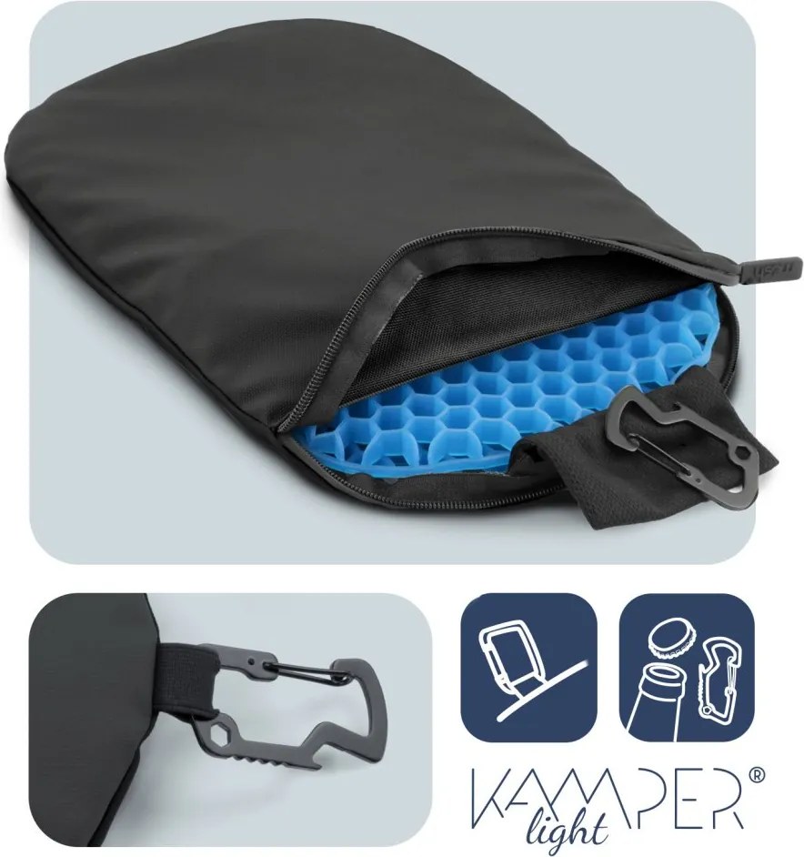 Cestovný podsedák MOSH Kamper light čierna
