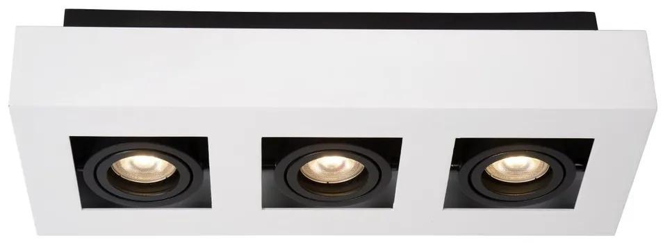 Lucide 09119/16/31 XIRAX - Stropné bodové osvetlenie - LED Stmievanie do teplej farby - GU10 - 3x5W 2200K / 3000K - biela