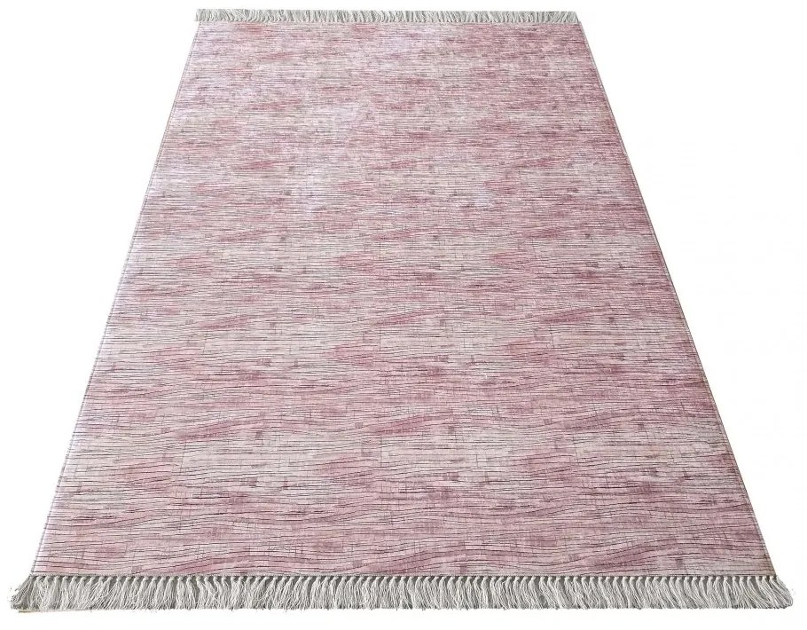 Ružový kuchynský behúň s nepremokavou úpravou Šírka: 160 cm | Dĺžka: 220 cm