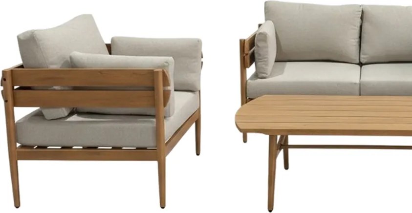 CH Hliníkový záhradný nábytok Podgorica - hnedá