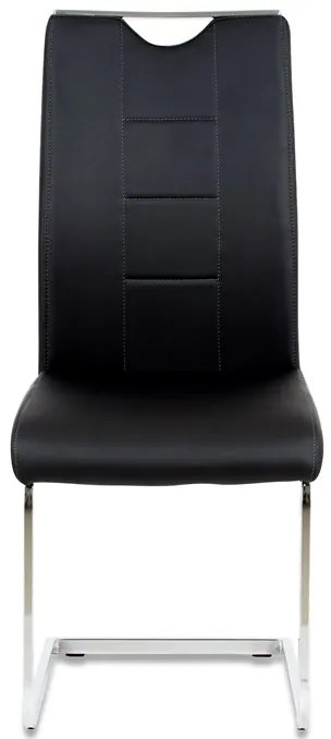 BONTEC Jedálenská stolička, čierna, ekokoža, DCL-411 BK Farba: Biela