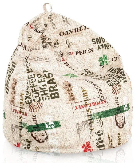 Sedací vak BAG Sako Design Coffe Veľkosť: XL