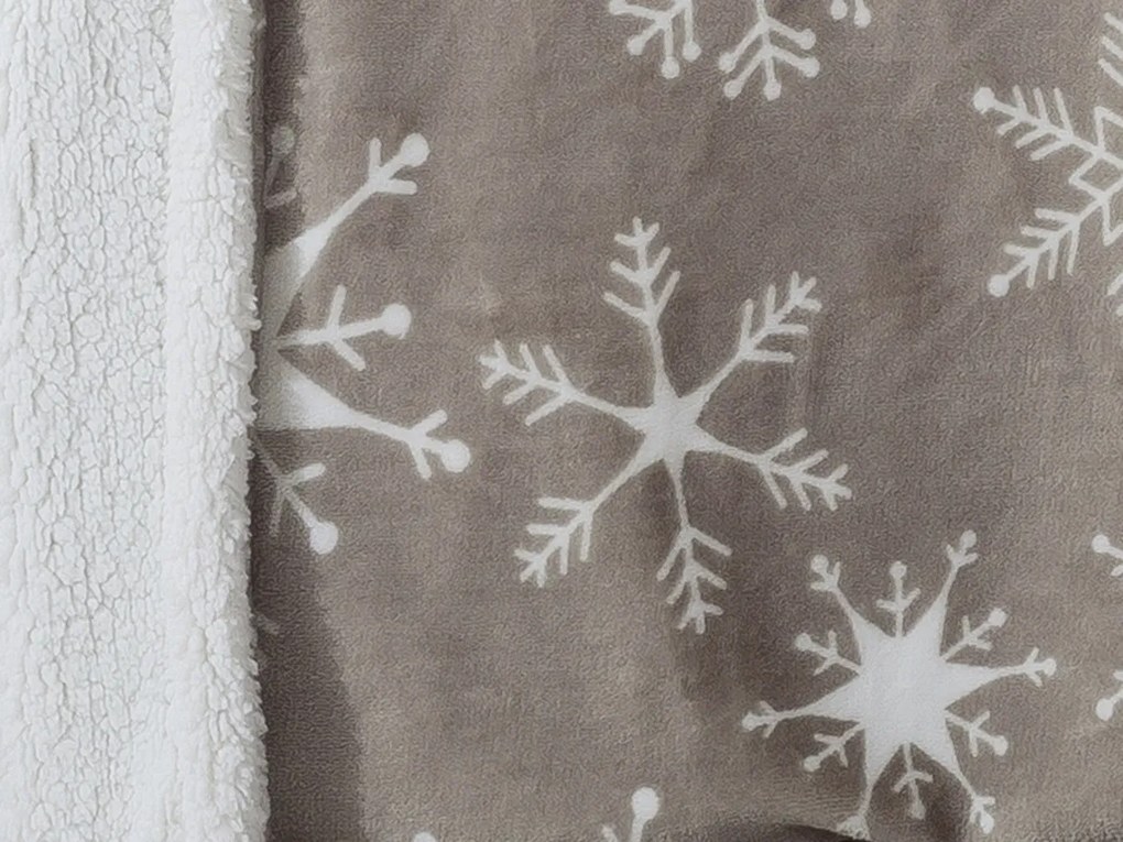 XPOSE® Mikroplyšová deka JON s baránkom - sivá 200x220 cm