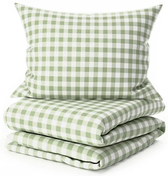 Krepové obliečky do postieľky Renforcé GRENTIS zelené Rozmer obliečky: 45 x 65 cm | 90 x 140 cm