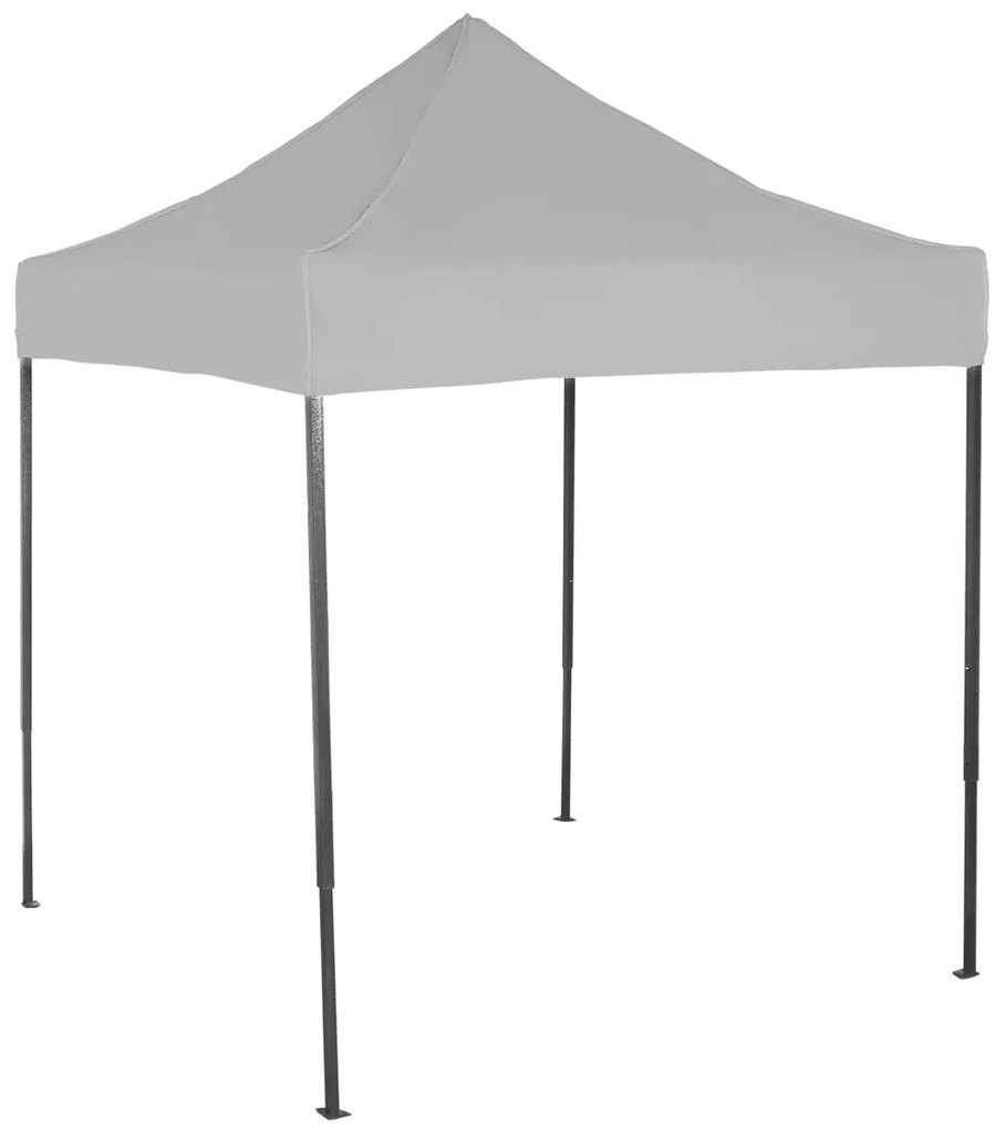 Rýchlorozkladací nožnicový stan 2x2m – oceľový, Bez bočných plachiet, Sivá / antracitová