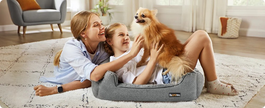 Pelíšek pro psy Alexis 70 cm šedý