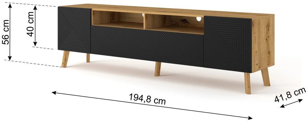 TV stolík/skrinka Luxina. Akcia -21%. Vlastná spoľahlivá doprava až k Vám domov. 1087677