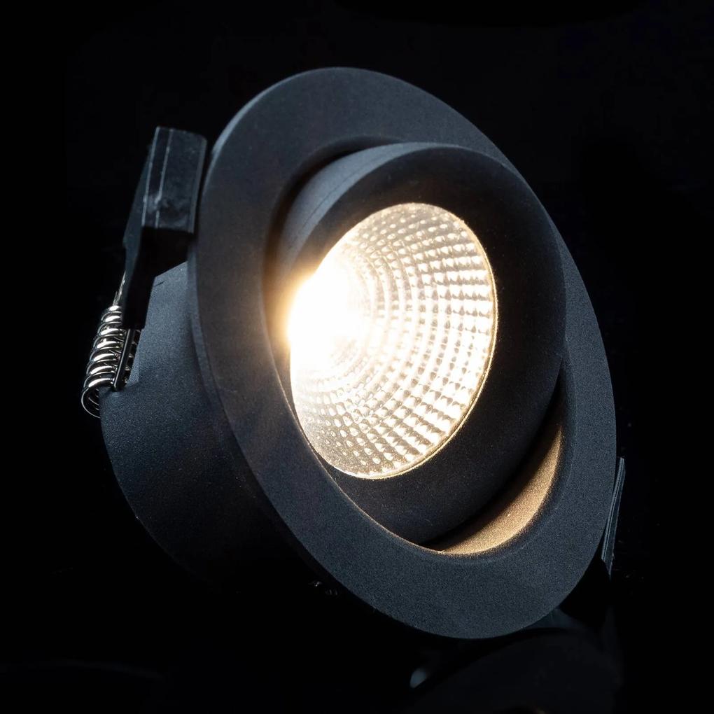 SLC One 360° zapustené LED svietidlo čierne 3 000K