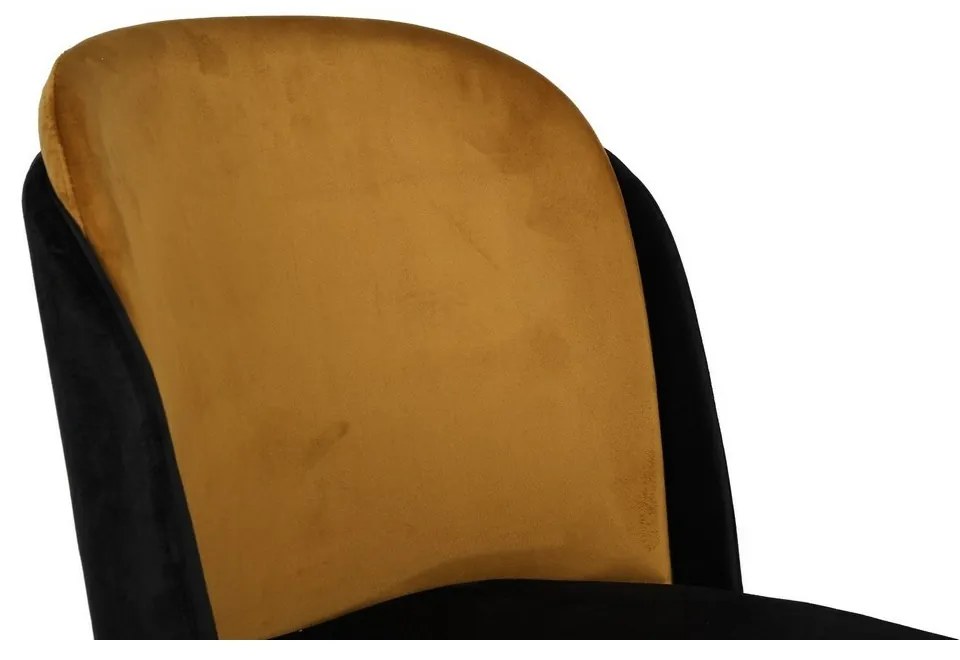 Sada jedálenských stoličiek Dore Mustard a Black,2 ks