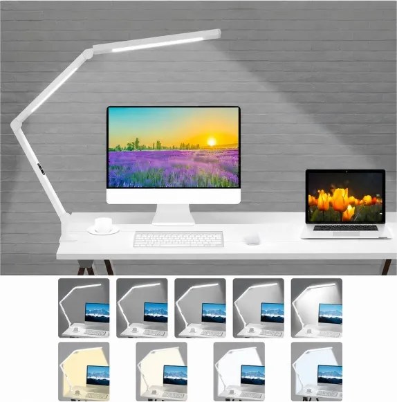 Brilagi-LED Stmievateľná dotyková stolná lampa VARIO LED/12W/230V 3000-6500K biela