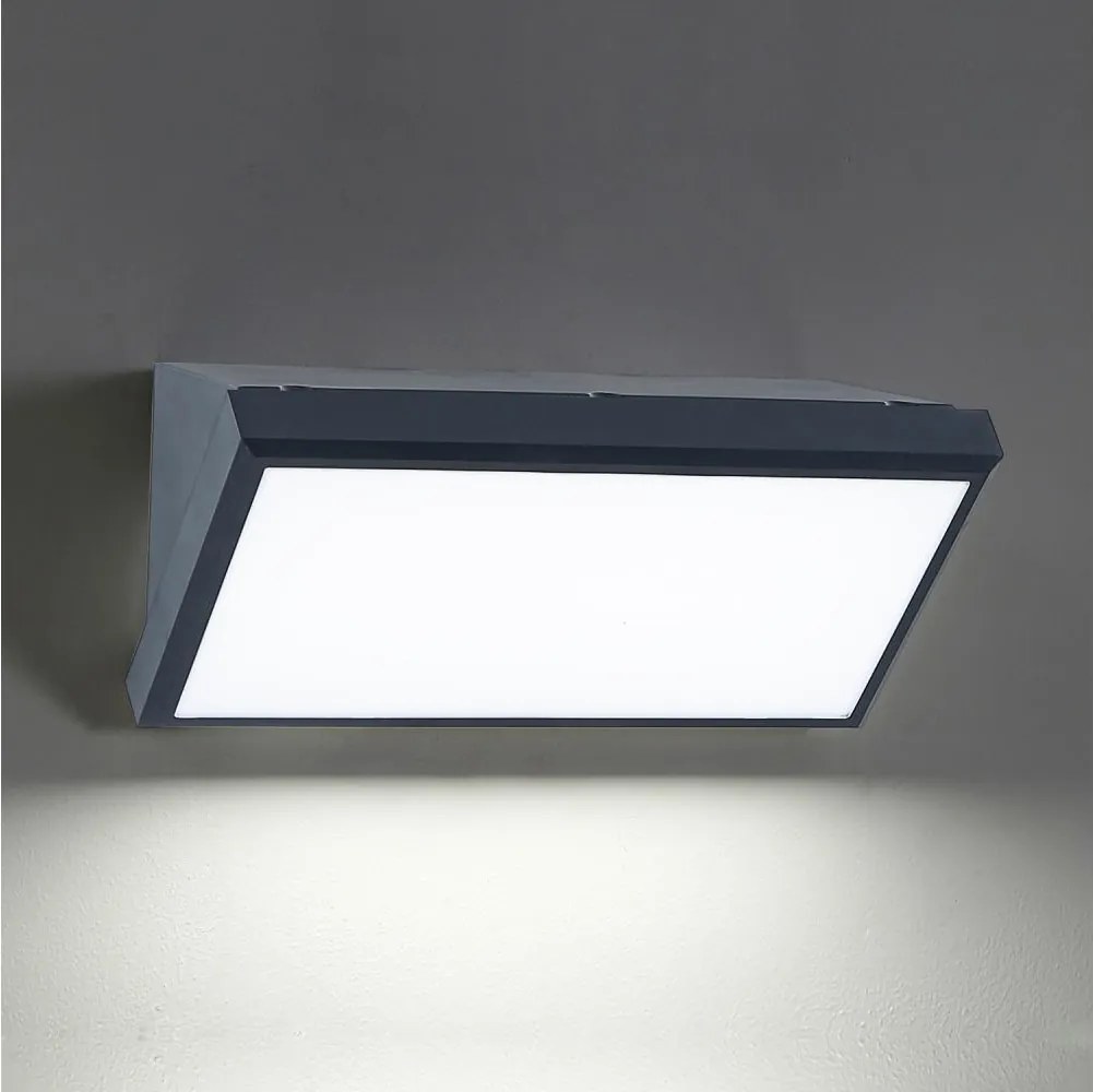 Brilagi - LED Vonkajšie nástenné svietidlo TRIANGLE LED/20W/230V antracit IP65