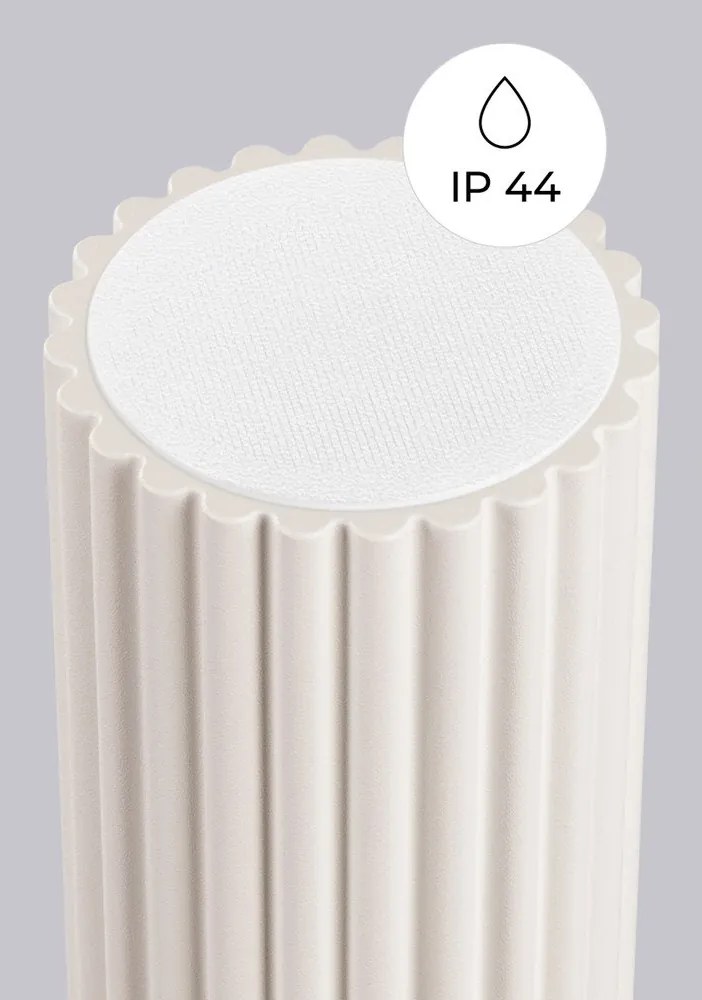 Krémové stropné svietidlo so skleneným tienidlom ø 12 cm Orbital – Sollux