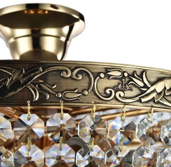 Maytoni DIA890-CL-05-G - Prisadený luster PALACE 5xE27/60W/230V