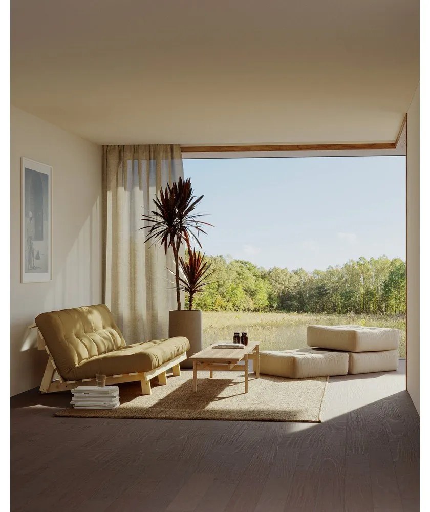 Sedací puf Karup Design More Petrol Blue