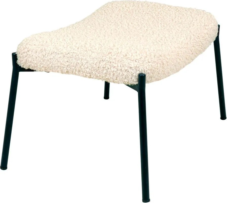 Krémovobiela podnožka z umelej kožušiny Glasgow – House Nordic