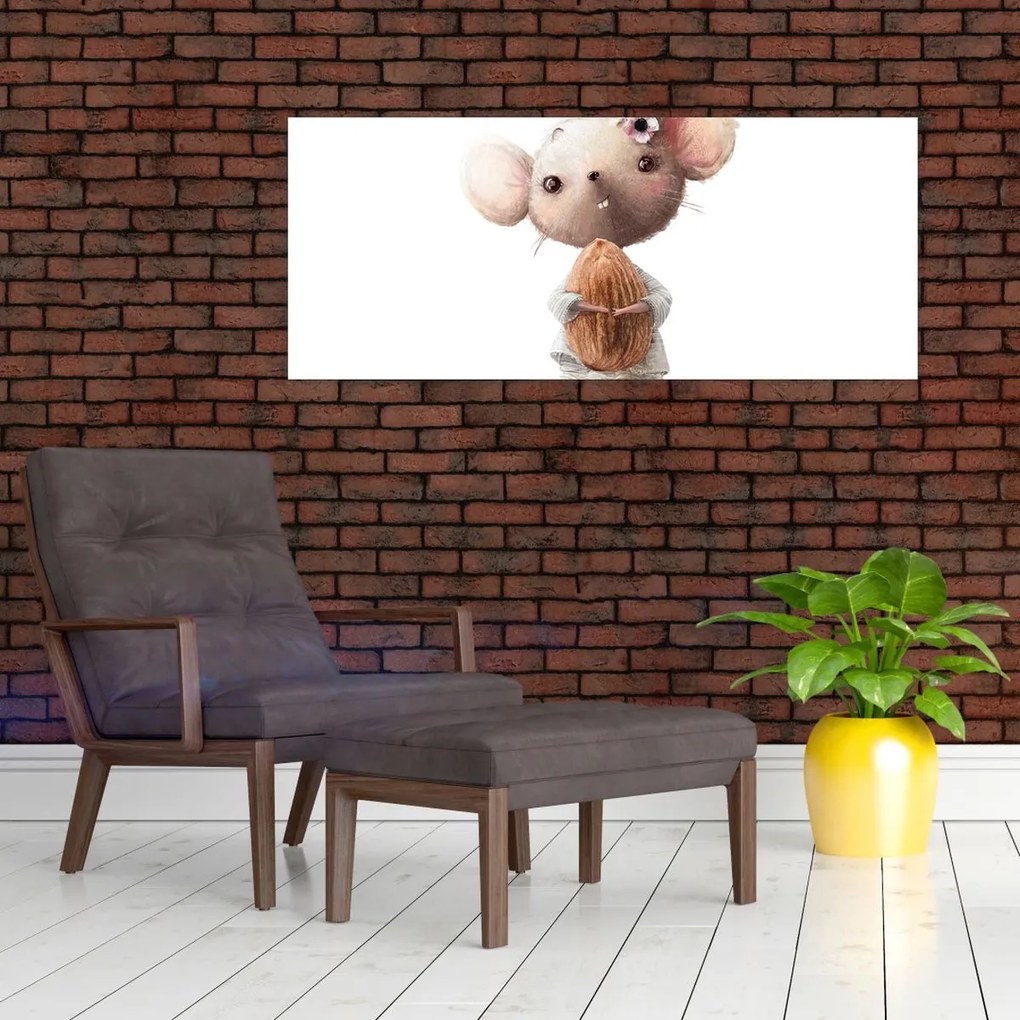 Obraz - Akvarelové zvieratko N⁰2 (120x50 cm)