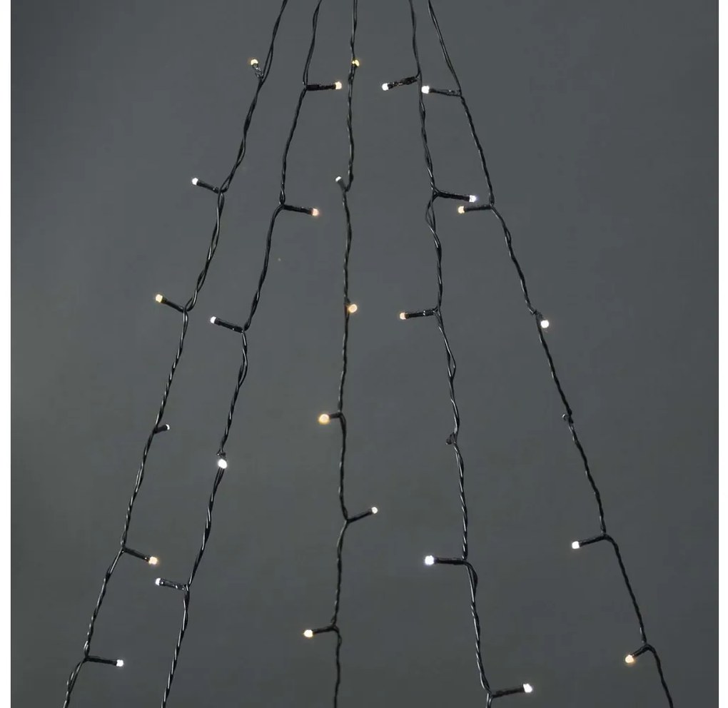 Nedis WIFILXT12W200 - LED Vianočný záves 200xLED/8 funkcií 5x7m IP65 Wi-Fi Tuya