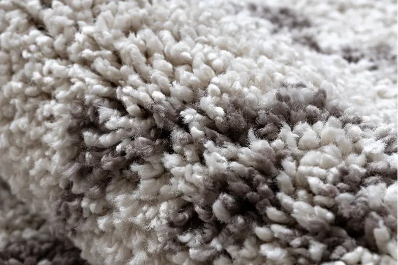 Dywany Łuszczów, Koberec behúň Berber Fez cream, 80x200, biela, obývacia izba